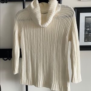 Cream cowl neck sweater